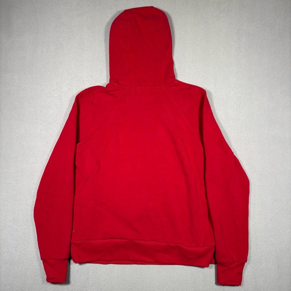 Athleta Retroplush Revive Hoodie Pullover Sweatshirt Women’s Medium Red Fleece - Picture 9 of 10